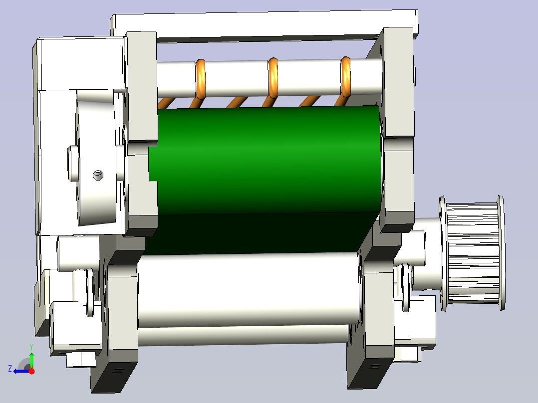 带导向压条带输送线设计右视图