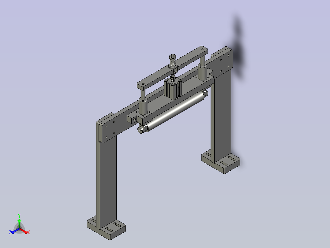 数码电子自动组装生产线设计-滚贴压膜组-V1主视图