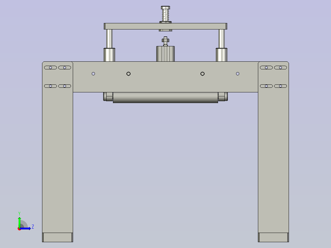数码电子自动组装生产线设计-滚贴压膜组-V1左视图