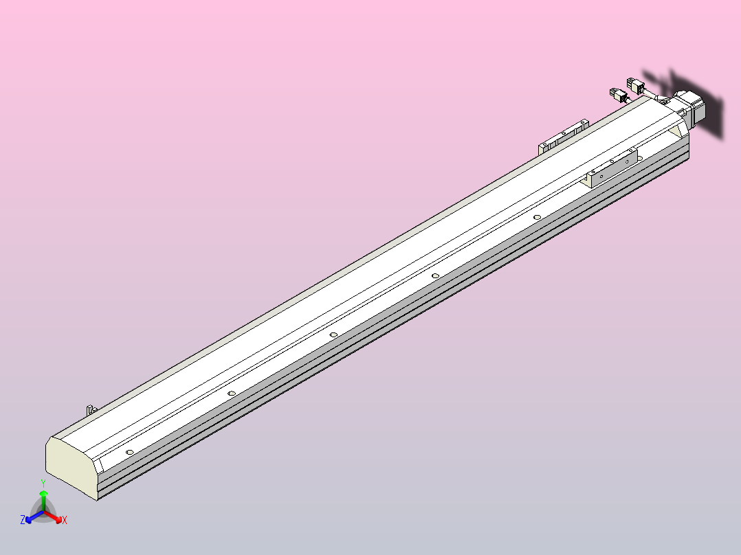 MTH12标准螺杆滑台[MTH12-L#-900-BC-P10-C3]主视图