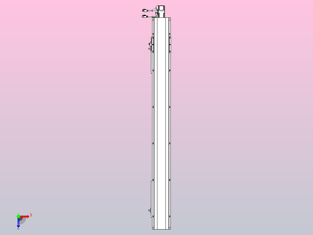 MTH12标准螺杆滑台[MTH12-L#-900-BC-P10-C3]俯视图