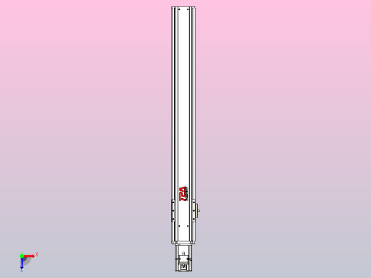 日规模组半封闭丝杆TPA-HNR-85S-1610C-L650-M-Y-P20-N3俯视缩略图