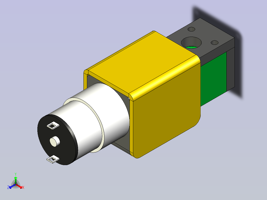 角式流量计正等轴测图