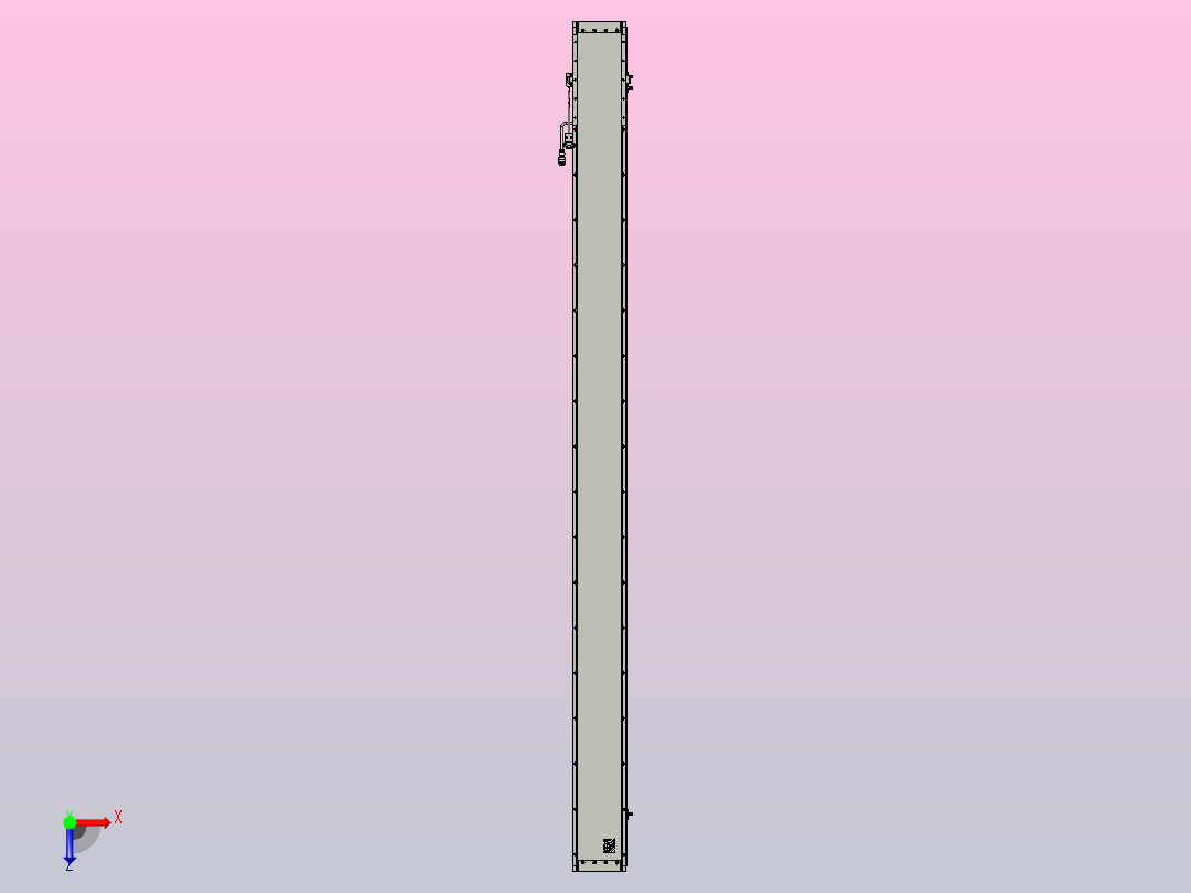 直驱直线电机轴TPA-LNP2-140-20C4-1-L1920-3-C-05-N3俯视图