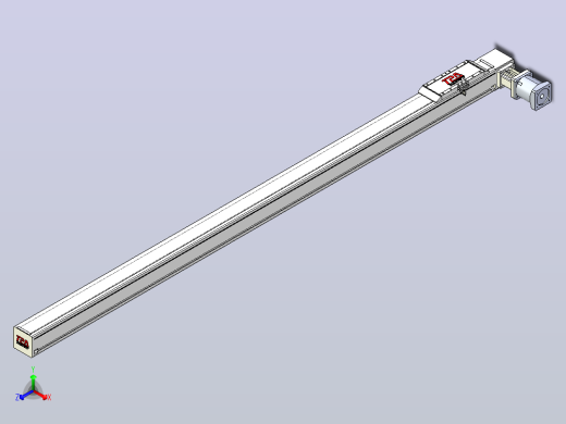伺服电机集成皮带传动直线执行器TPA-OCB-100-192-L2050-DL-J90-N3正等轴测缩略图