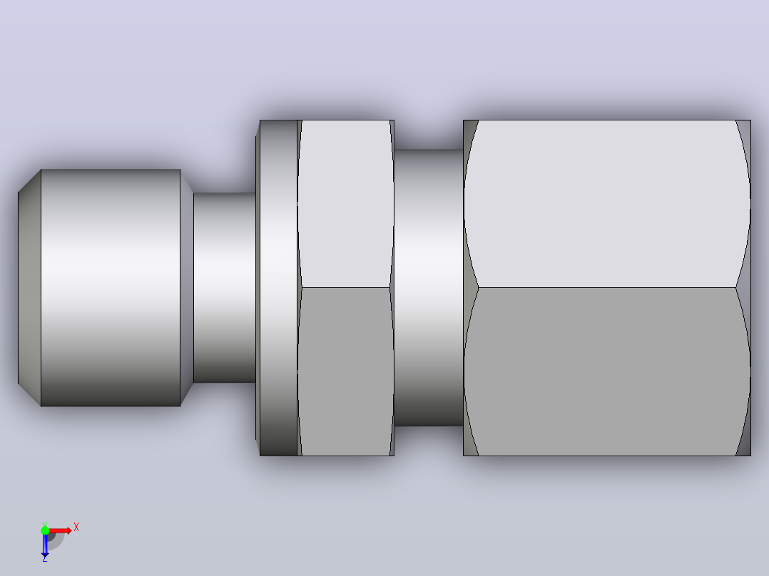 公螺柱连接器GE08LMCF俯视图