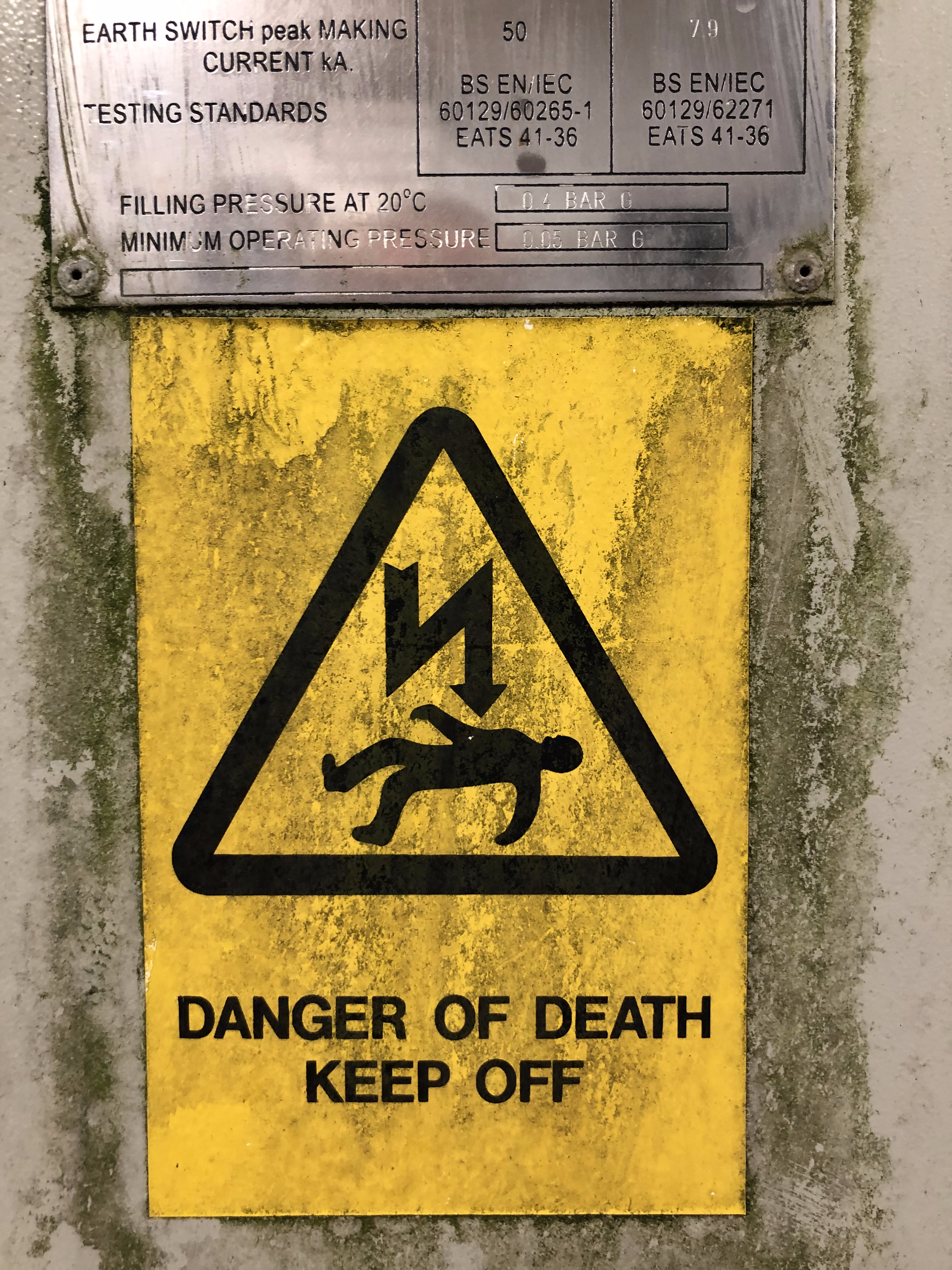 死亡危险安全标志