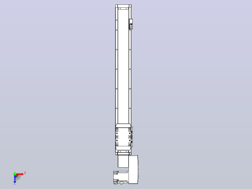 机器人皮带驱动直线轴TPA-GCB-80-P60-L550-QR-M20-N3俯视缩略图