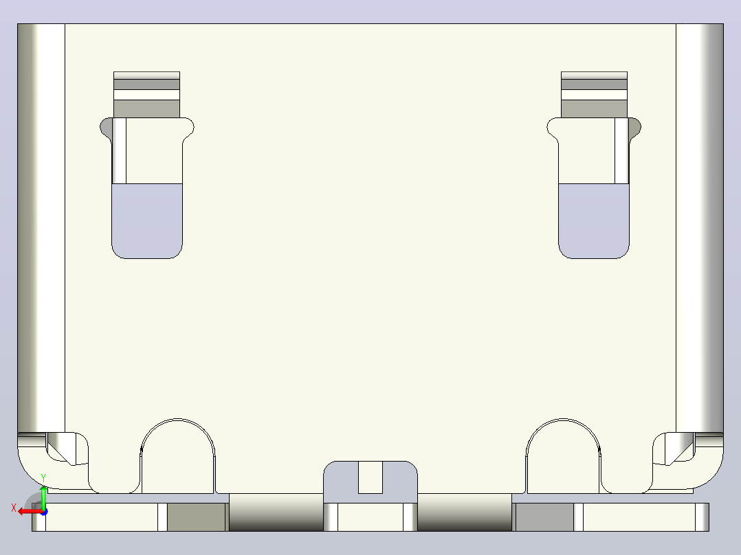 mini USB-母头后视图