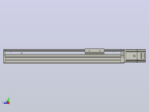 SYS12-BC-300-200W滚珠花健、支撑座、滚珠丝杠、交叉导轨、直线模组.STEP右视缩略图