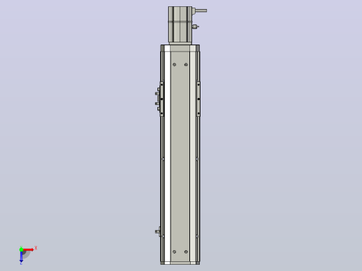 SYS12-BC-300-200W滚珠花健、支撑座、滚珠丝杠、交叉导轨、直线模组.STEP俯视缩略图