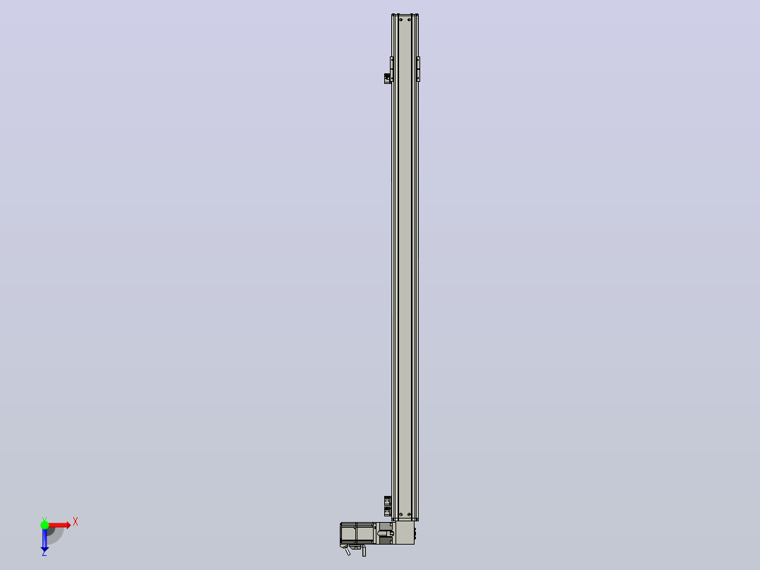 MT75BT半封闭皮带滑台[MT75BT.L80.1200.RT.P40.C3]俯视图