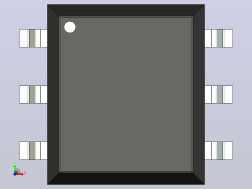 106x SOIC 封装（小外形集成电路）SOIC254P958X508-6N前视缩略图