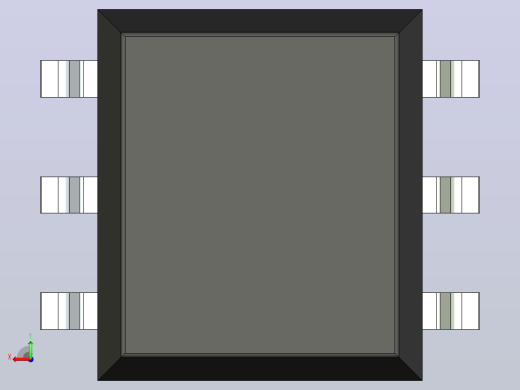 106x SOIC 封装（小外形集成电路）SOIC254P958X508-6N后视缩略图