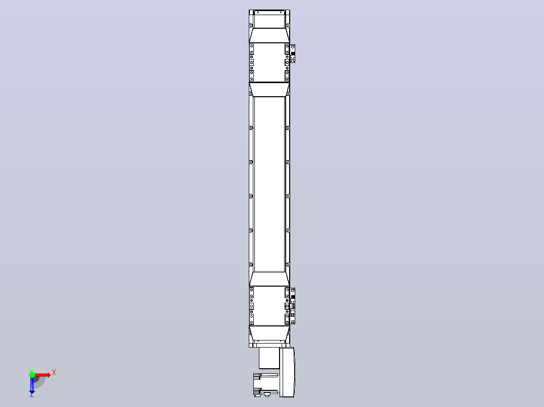 皮带直线轴双滑块型TPA-GCBS-120-P70-L250-QR-M20-N3俯视图