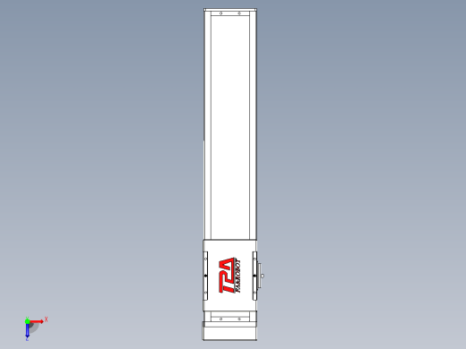 滚珠丝杠直线轴带导轨全封闭TPA-HCR-110D-1610C-L450-MP-C-P40-N3俯视缩略图