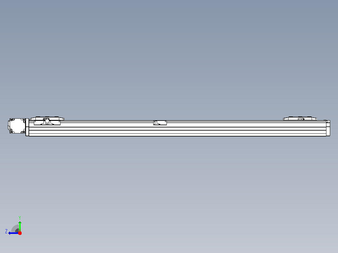 皮带直线轴双滑块型TPA-GCBS-80-P60-L425-DL-M20-N3右视图