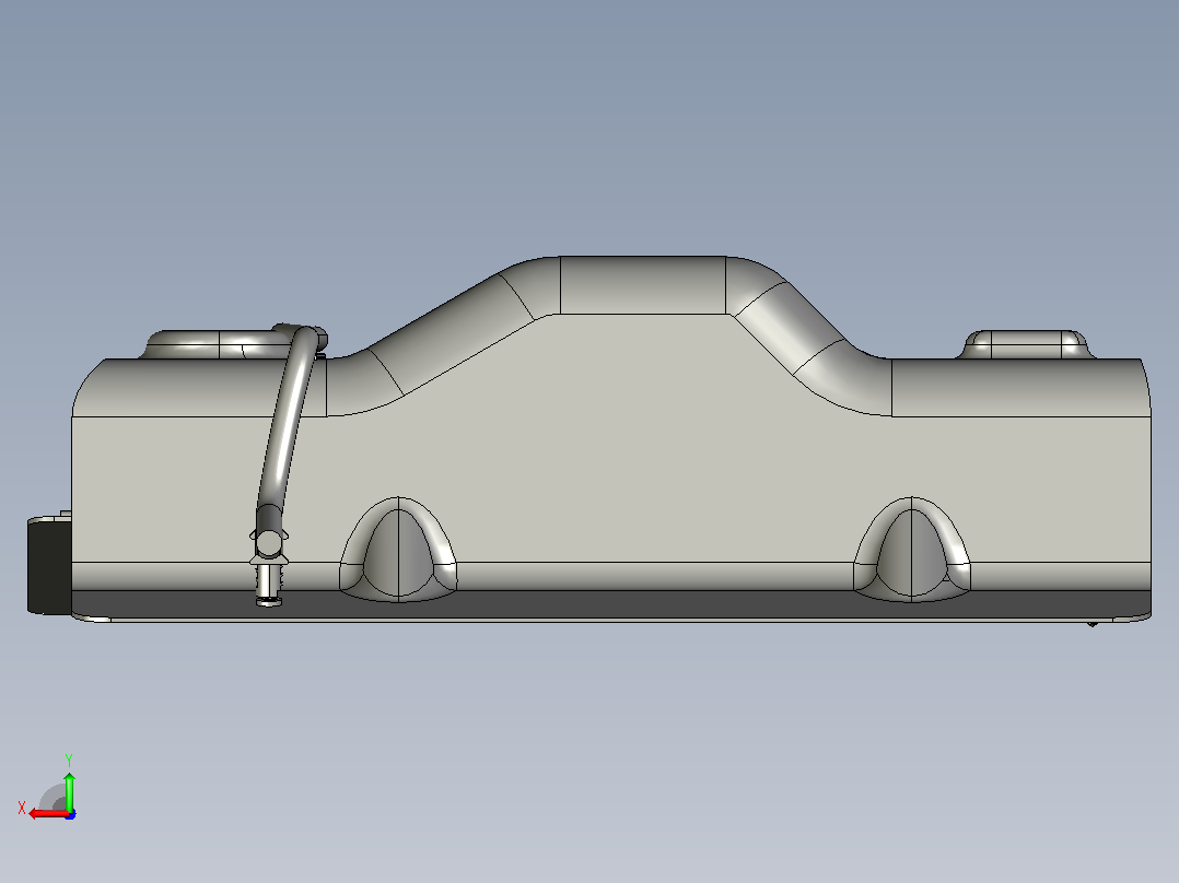 CATIA V5中白车身的汽车电气线束设计后视图