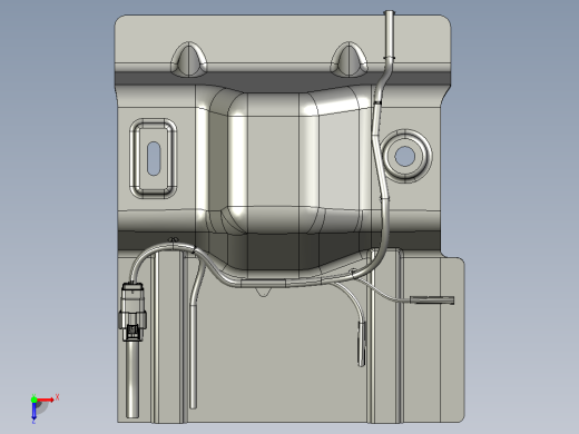 CATIA V5中白车身的汽车电气线束设计俯视缩略图