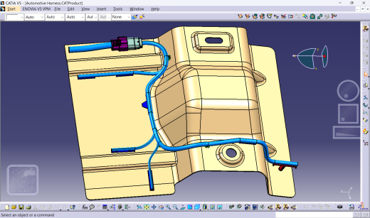 CATIA V5中白车身的汽车电气线束设计缩略图