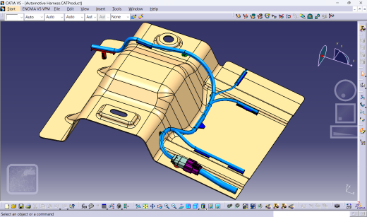 CATIA V5中白车身的汽车电气线束设计缩略图