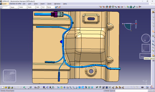 CATIA V5中白车身的汽车电气线束设计缩略图