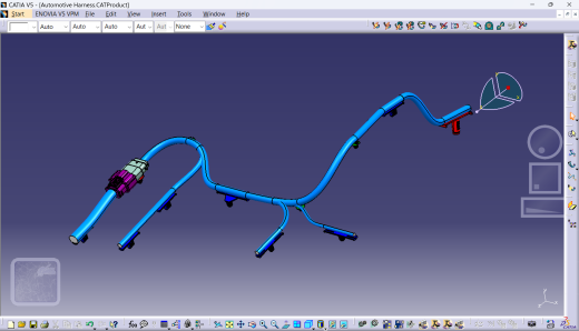 CATIA V5中白车身的汽车电气线束设计缩略图