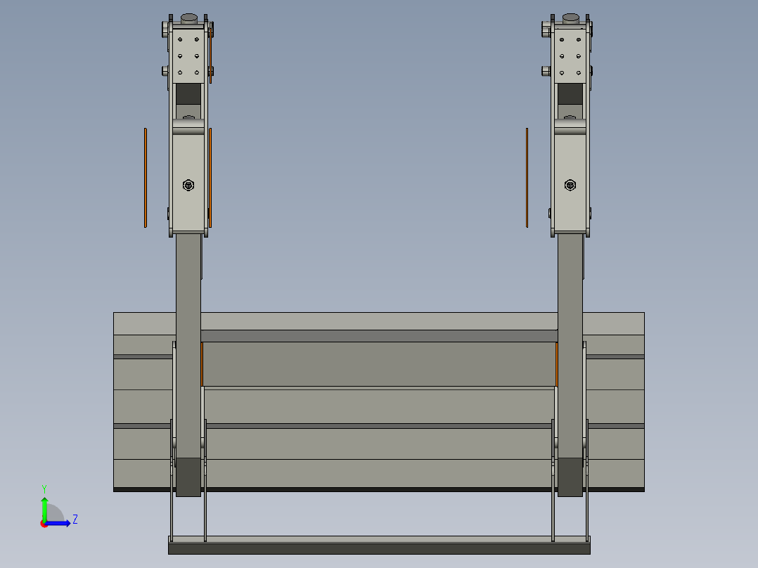 装载机工作机构的设计（cad+pro+说明书）左视图