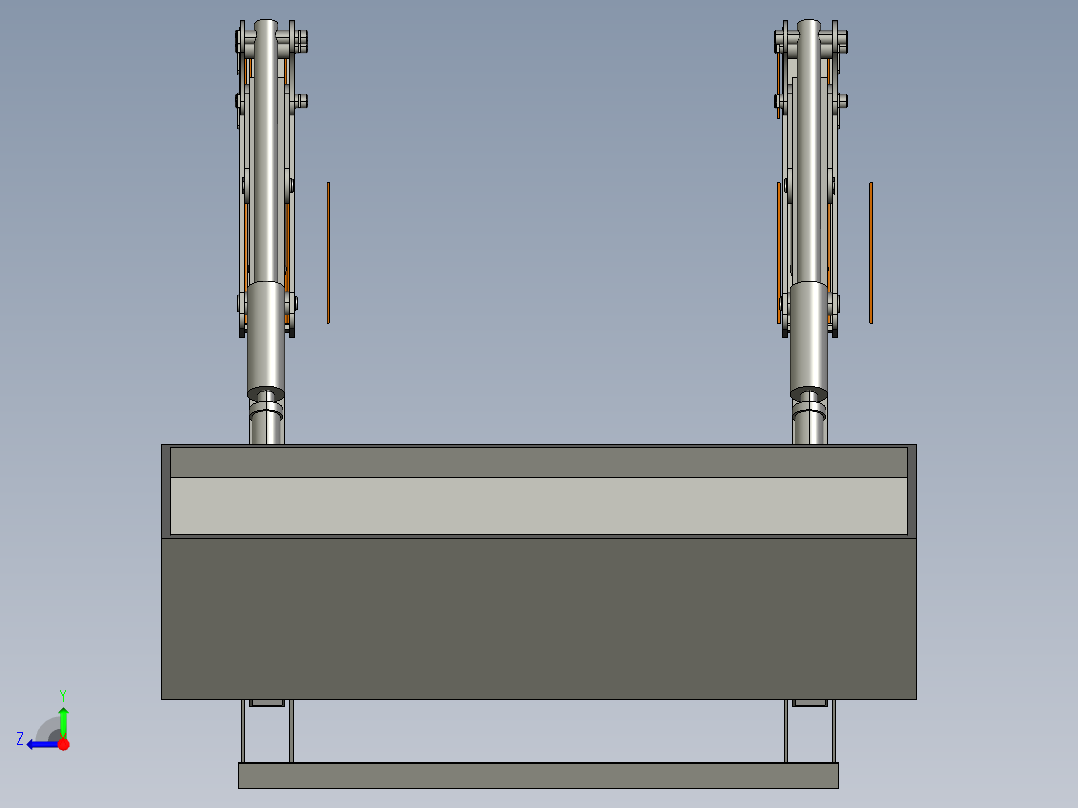 装载机工作机构的设计（cad+pro+说明书）右视图