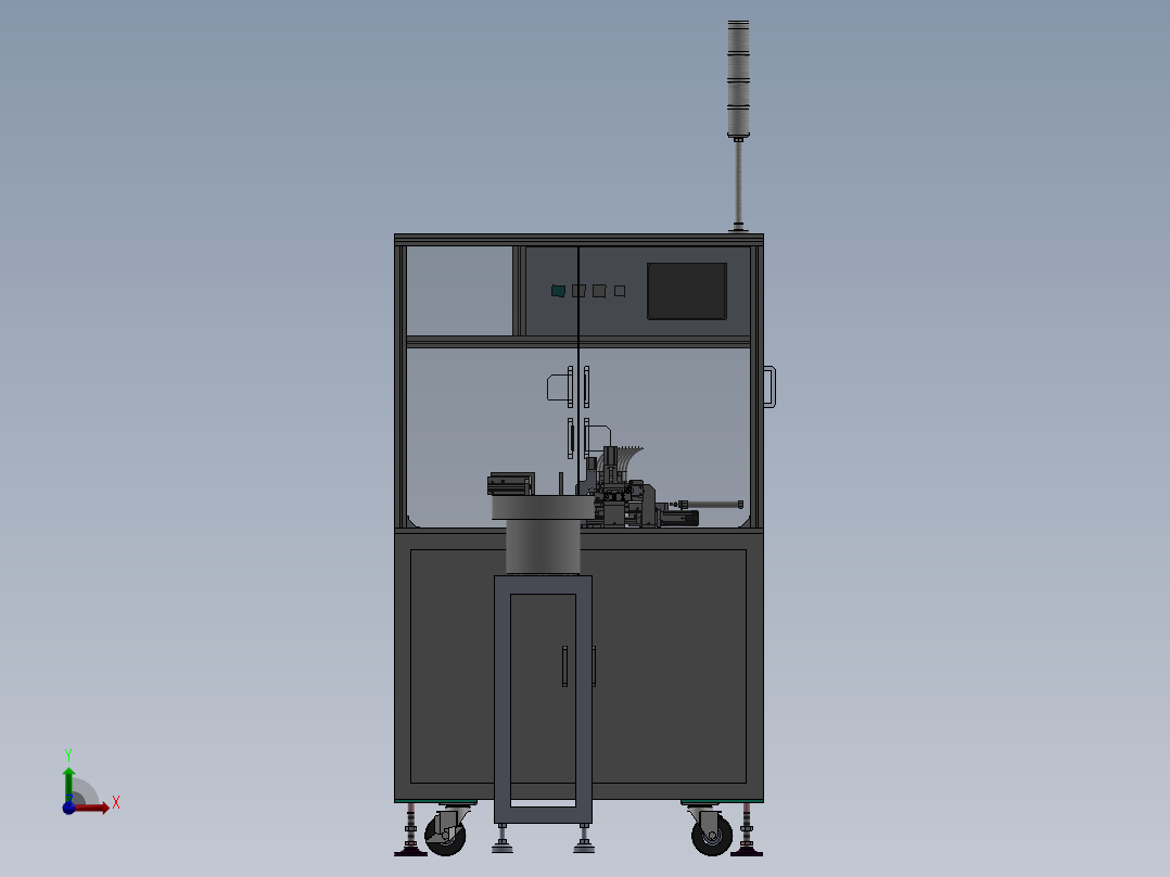 5Pin插针设备sw17可编辑前视图