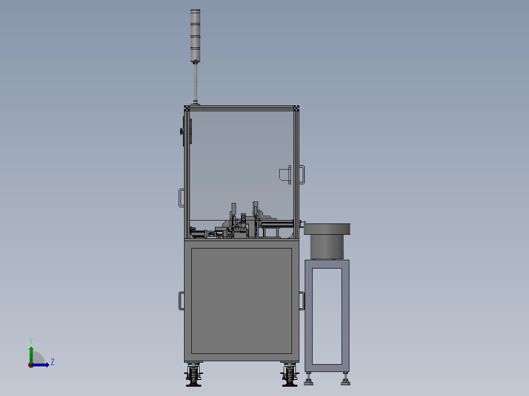 5Pin插针设备sw17可编辑左视图
