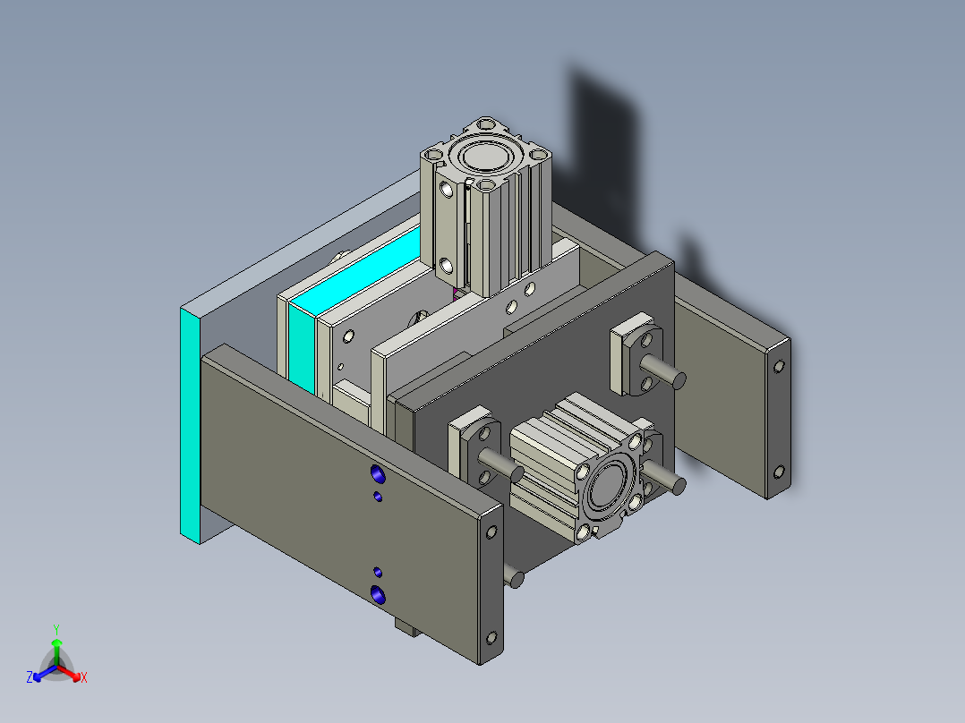 密封圈撑开机构三维stp