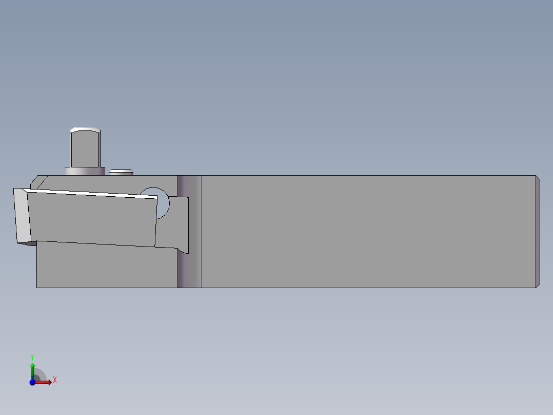 机夹螺纹车刀前视图