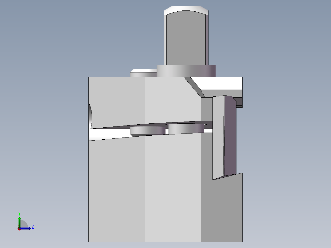 机夹螺纹车刀左视图