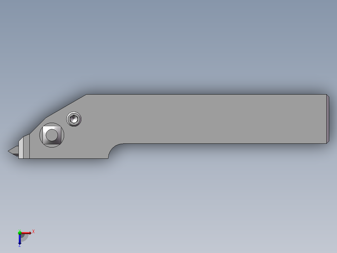 机夹螺纹车刀俯视图