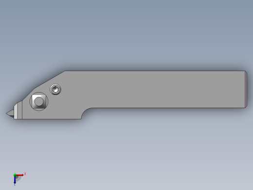 机夹螺纹车刀俯视缩略图