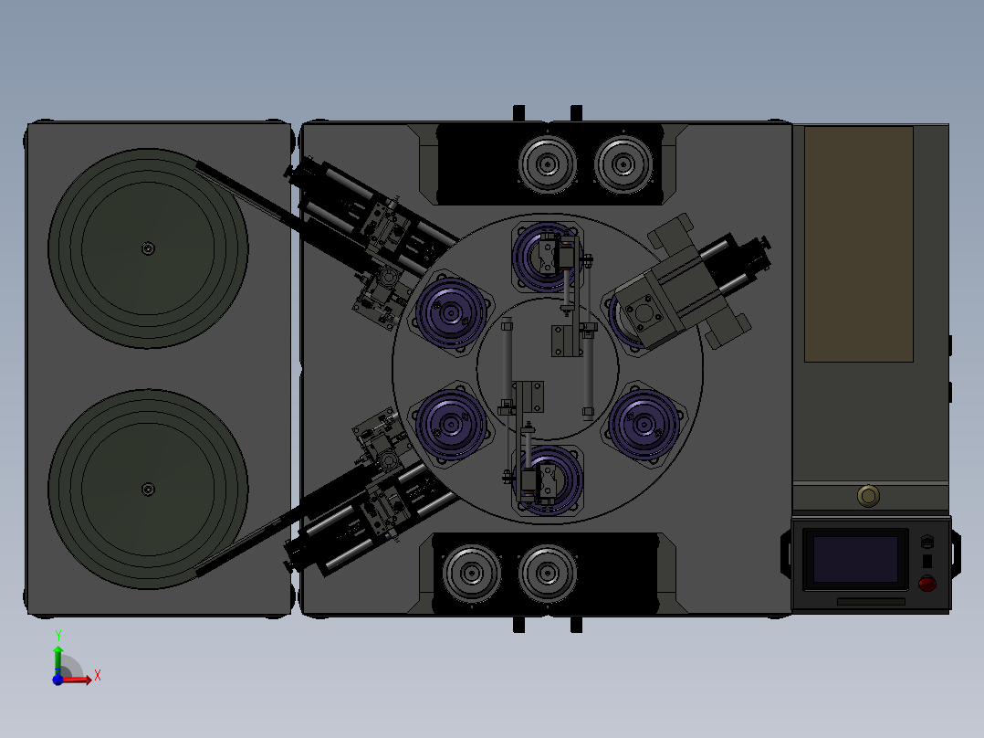 电阻焊机前视图