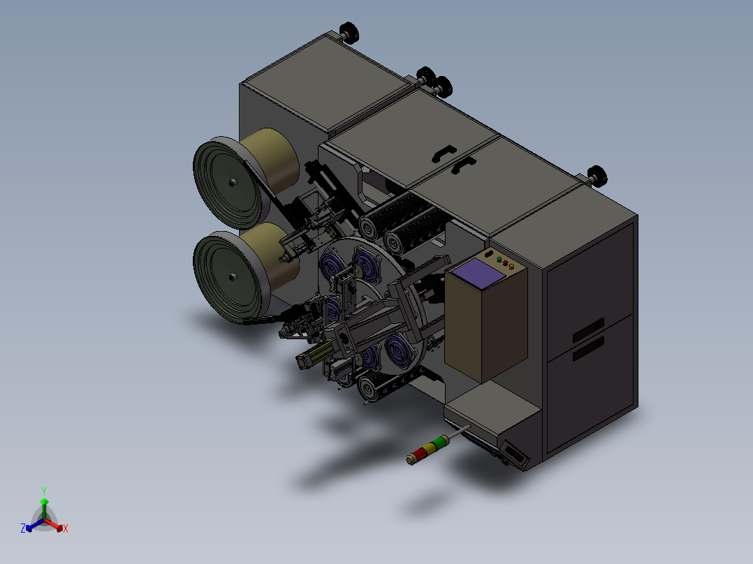 电阻焊机正等轴测图