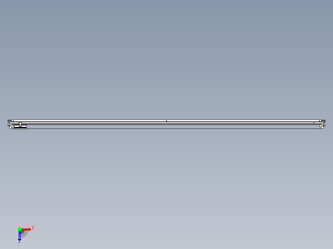 威洛博VL系列直线电机模组-VL17E1-S2700俯视图