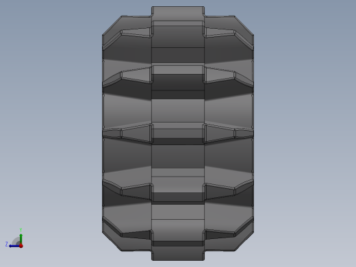 32270 Medium Stone Grey Technic Gear 12 Tooth Double Bevel.SLDPRT右视缩略图