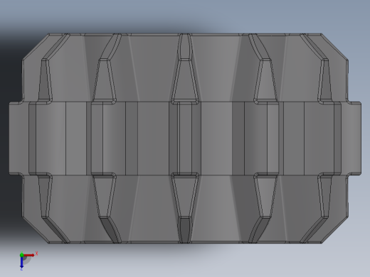 32270 Medium Stone Grey Technic Gear 12 Tooth Double Bevel.SLDPRT俯视缩略图