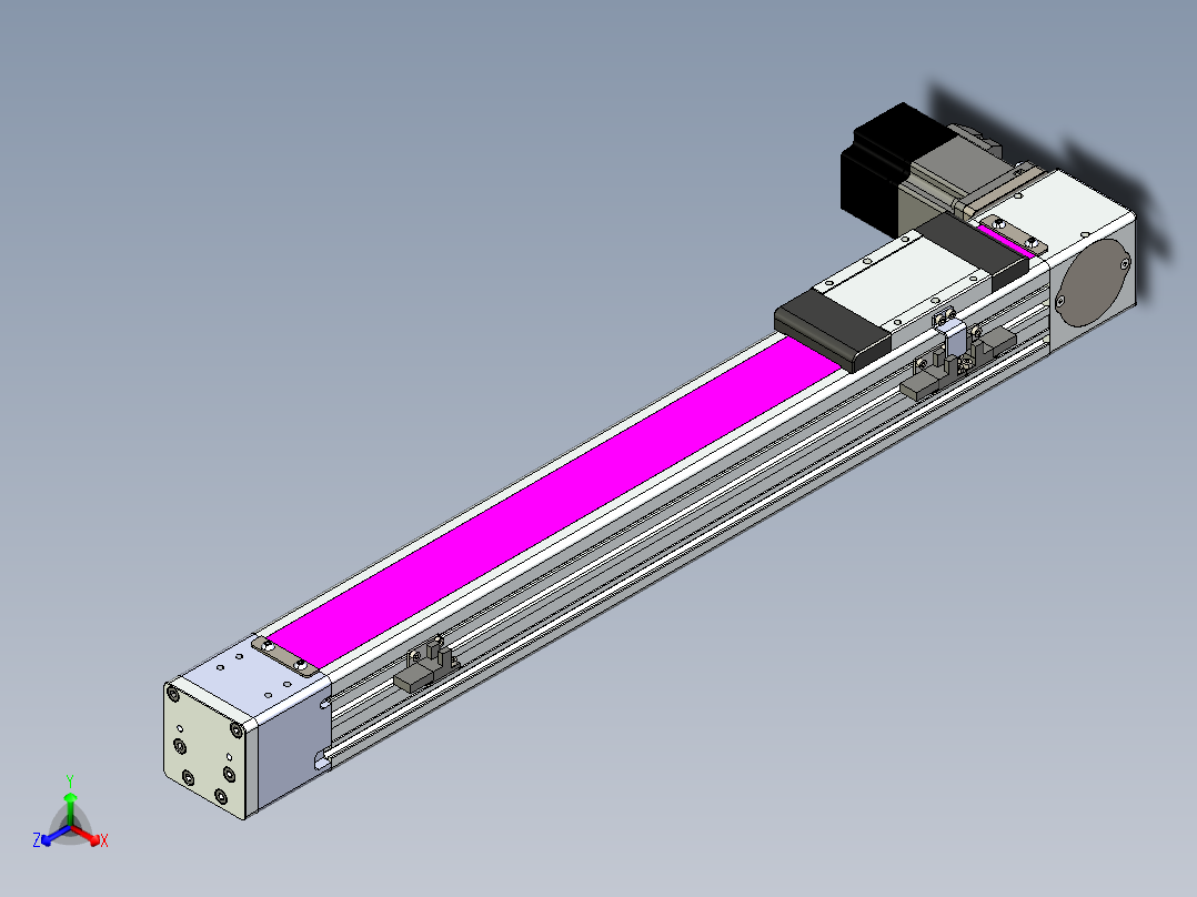 同步带滑台-欧规BC6-L120-S400-L-P40-D3主视图
