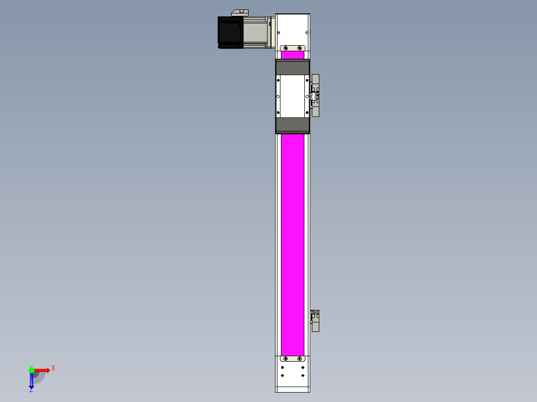 同步带滑台-欧规BC6-L120-S400-L-P40-D3俯视图