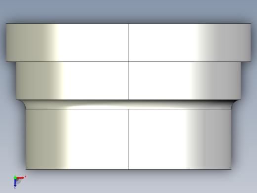 24QBIC 溶剂焊接联合端，公制系列俯视缩略图