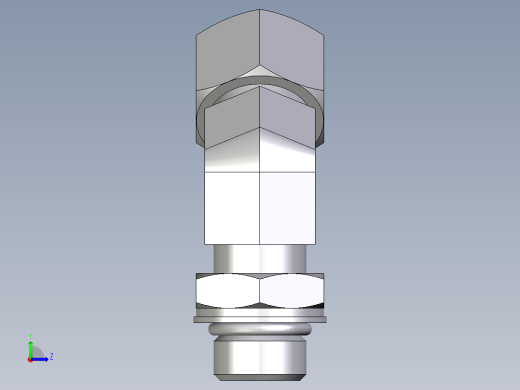 卡套式工业通用硬管接头EO_Adjustable_locknut_45_deg_elbow_VEE12LMORCF左视缩略图
