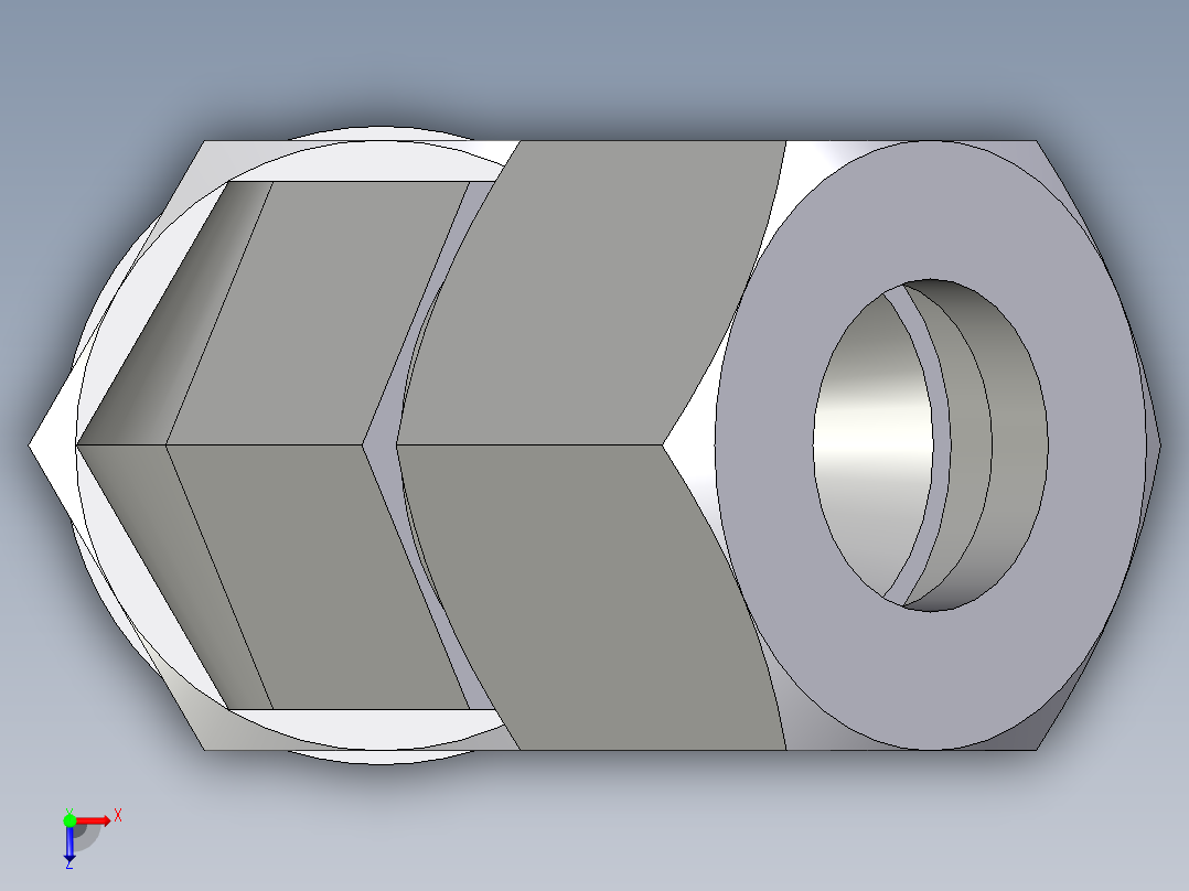 卡套式工业通用硬管接头EO_Adjustable_locknut_45_deg_elbow_VEE12LMORCF俯视图