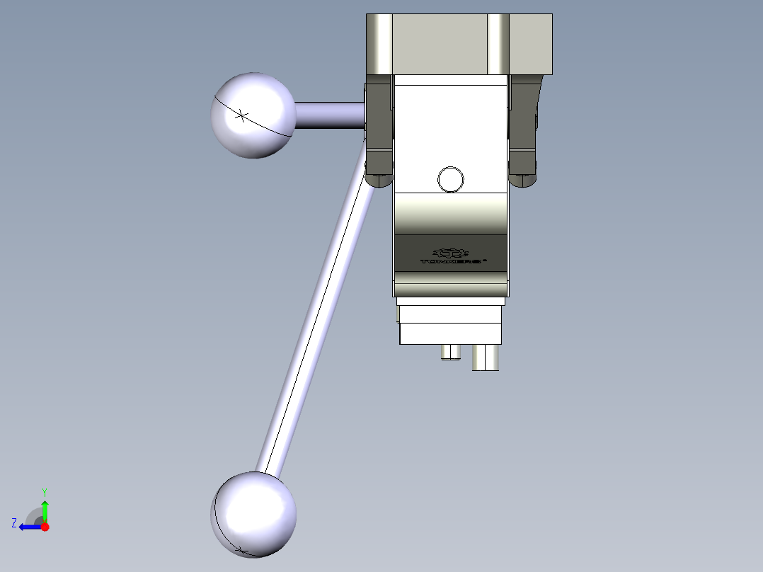 德克斯TUNKERS气缸数模V2 63.1 Z A11 T12 5~44_GRAD右视图