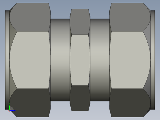 卡套式工业通用硬管接头24_hbu-s左视缩略图