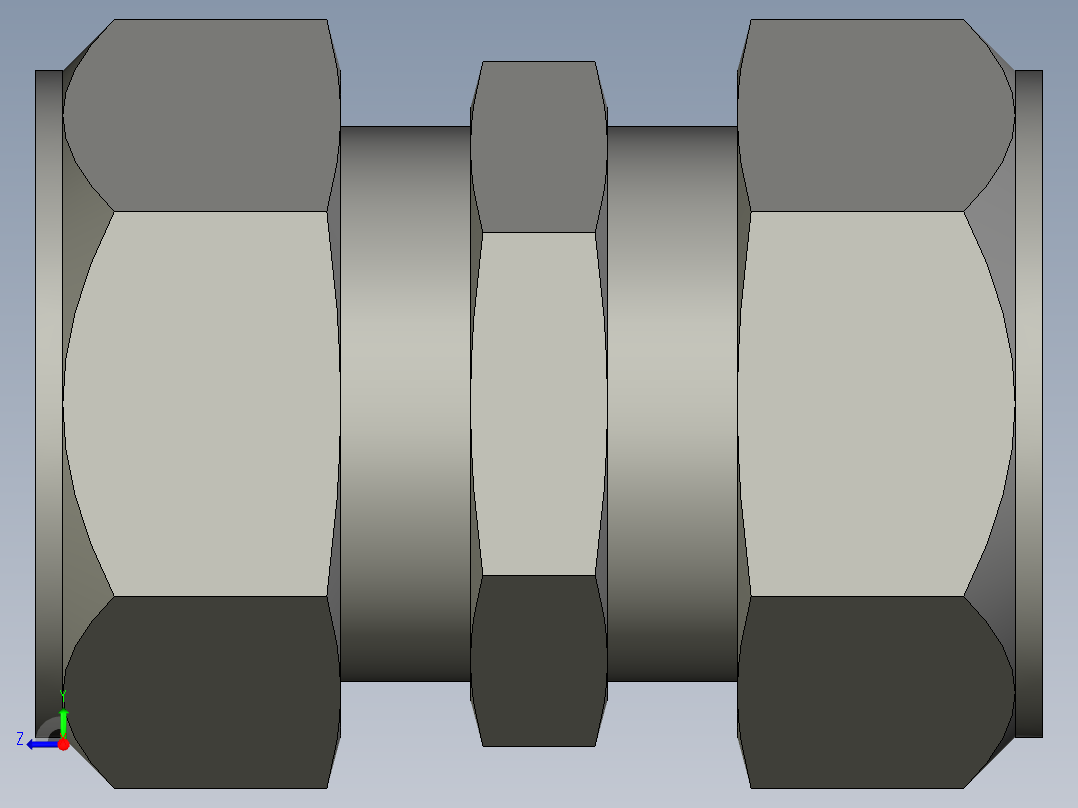卡套式工业通用硬管接头24_hbu-s右视图