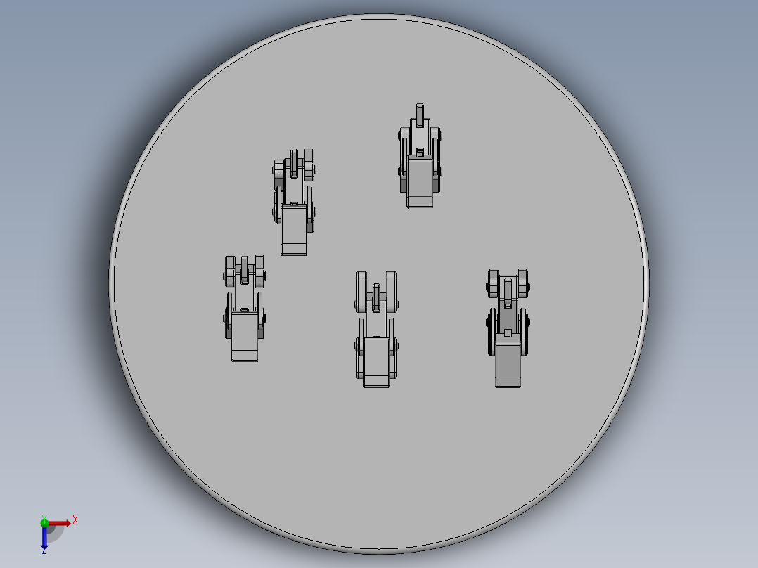 铰接简易木制狗狗玩具俯视图